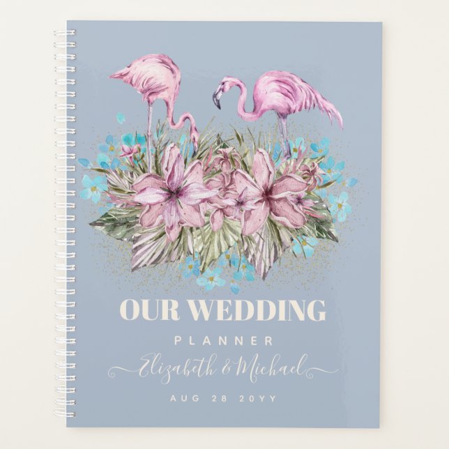 PLANUNGSGaben für Bride - Flamingo Thema Planer (Vorderseite)