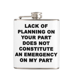 Planungsmangel Flachmann