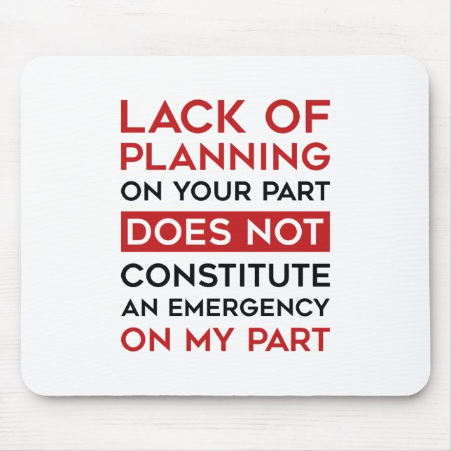 Planungsmangel Mousepad (Vorne)