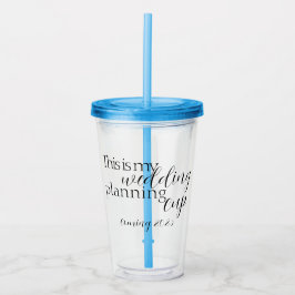 Planungstauchbecher für Hochzeiten Acryltrinkbecher