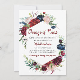 Planwechsel Burgund Rose Brautparty