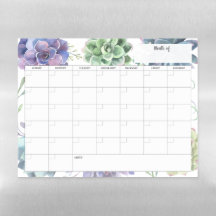 Calendrier mensuel d'effacement de la sécheresse