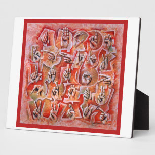 Plaque Alphabet 2 du langage des signes