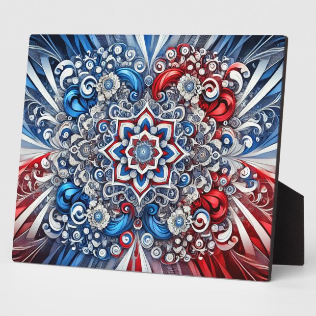 Plaque aux couleurs françaises Design moderne (Côté)