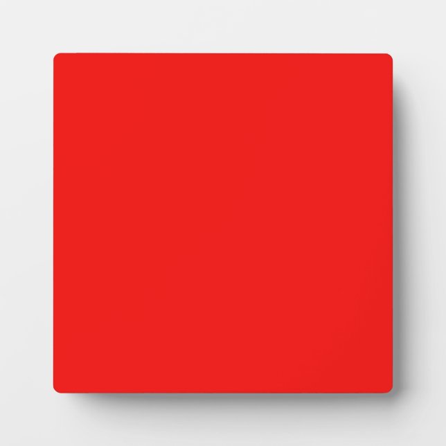 Plaque avec Arrière - plan rouge néon brillant (Devant)