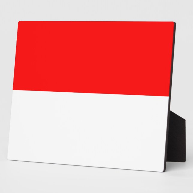 Plaque avec drapeau d'Indonésie (Côté)