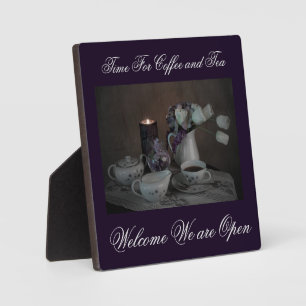 Plaque avec Easle Time pour Café et Thé