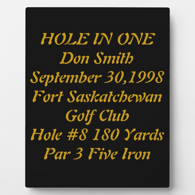 Plaque avec le texte (Devant)