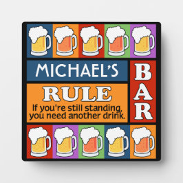Plaque BEER Bar Pop Art CUSTOM