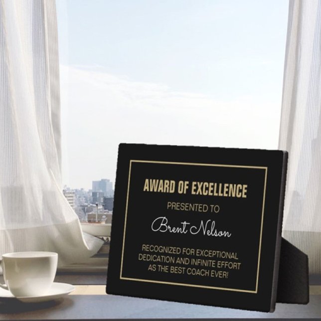 Plaque cadeau de l'entraîneur (Créateur téléchargé)