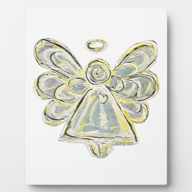 Plaque d'art de la peinture blanche de l'ange lumi (Devant)