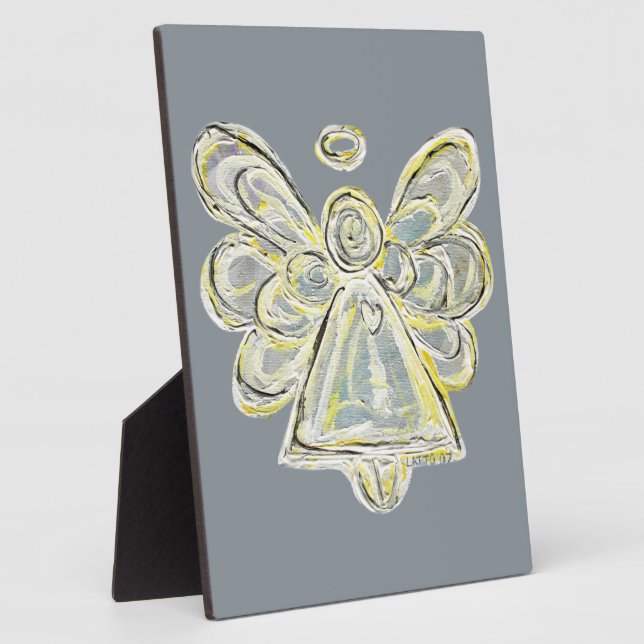 Plaque d'art de la peinture blanche de l'ange lumi (Côté)
