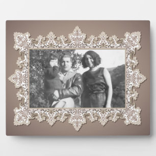 Plaque d'art en dentelle vintage