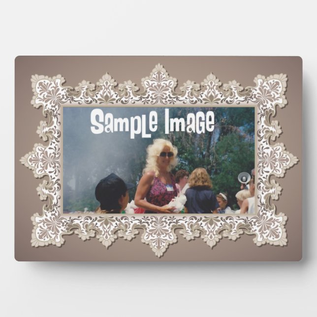 Plaque d'art en dentelle vintage (Devant)