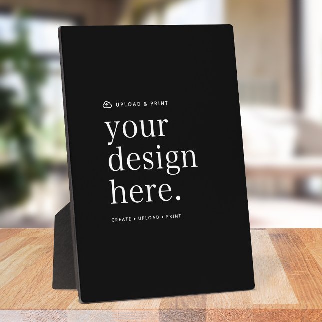 Plaque de 5" x 7" (Your own signage creation, simply upload your photo or design artwork from Photoshop, Canva & more!)