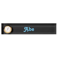 Plaque de bureau Abe
