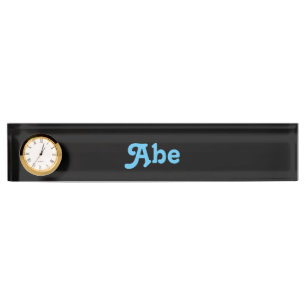 Plaque de bureau Abe