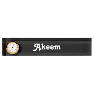Plaque de bureau Akeem