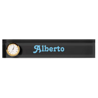 Plaque de bureau Alberto