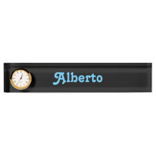 Plaque de bureau Alberto