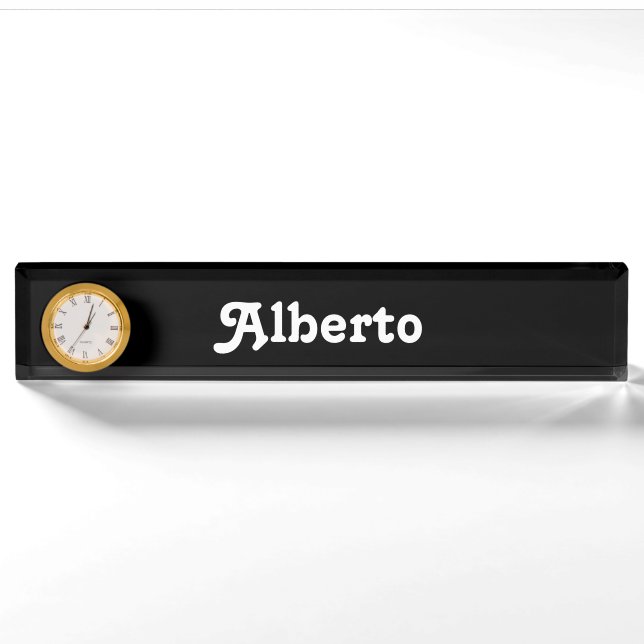 Plaque de bureau Alberto (Devant)