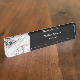 Plaque De Bureau Exécutif Pour Un Architecte