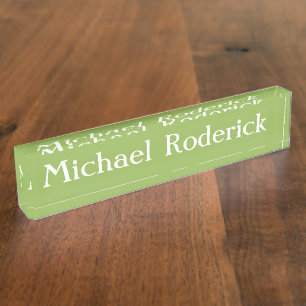 Plaque de bureau - Golf vert - HAMbyWG