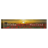 Plaque de bureau HAMbyWG - Coucher de soleil sur c