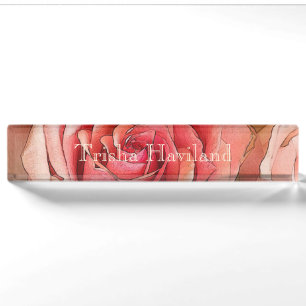 Plaque de bureau HAMbyWG - Rose pêche