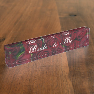 Plaque de bureau - HAMbyWhiteGlove - Roses rouges