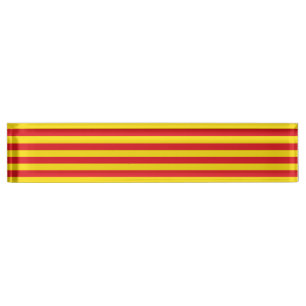 Plaque de bureau patriotique avec Drapeau de Catal