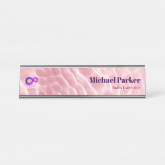 Plaque de bureau personnalisée avec ondulation d'e