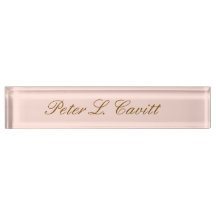 Plaque de bureau personnalisée de style moderne