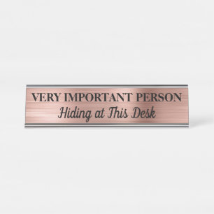 Plaque de bureau Personnalisée pour Personne Très