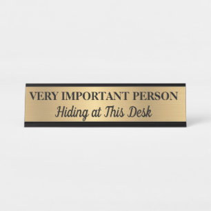 Plaque de bureau Personnalisée pour Personne Très