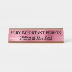Plaque de bureau Personnalisée pour Personne Très 