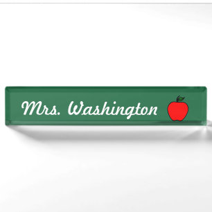Plaque de bureau pour enseignant
