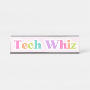 Plaque de bureau Tech Whiz