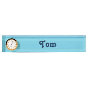 Plaque de bureau Tom