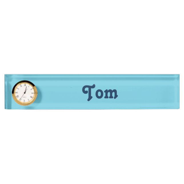 Plaque de bureau Tom (Devant)