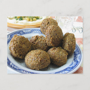 Plaque de carte postale Falafel