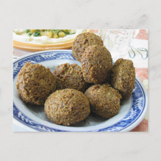 Plaque de carte postale Falafel