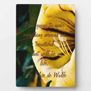 Plaque de citation Elsie de Wolfe
