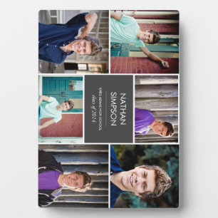 Plaque de collage photo de la graduation (6 photos