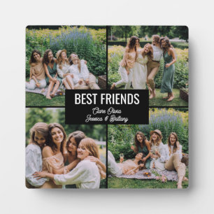 Plaque de collage photo des meilleurs amis