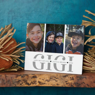 Plaque de collage photo   Gigi   Fête des mères
