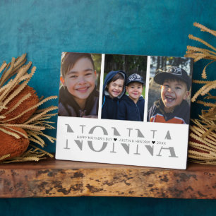 Plaque de collage photo   Nonna   Fête des mères