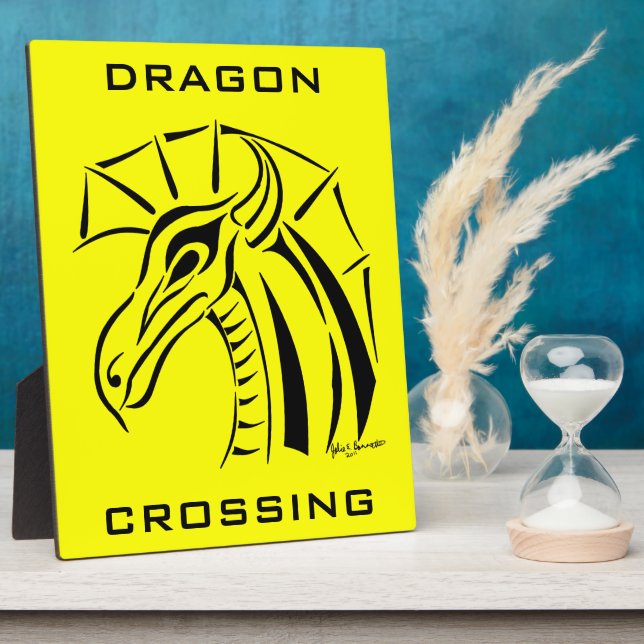 Plaque de dragon en crête (Côté)