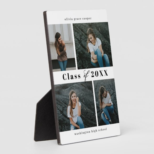 Plaque de graduation en COULEUR modifiée (Côté)