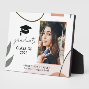 Plaque de graduation photo Boho moderne